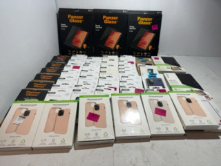 Partij telefoon hoesjes en screen protectors Panzer Glass en Xqisit, 5