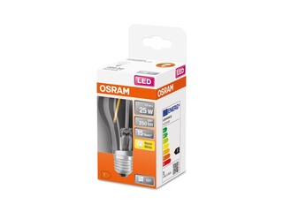 Ca. 20x E27 peer filament Osram, classic led, zeer warm wit, 2.5w 250l