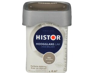 6x Lak hoogglans Histor, perfect finish, klei, 250 ml