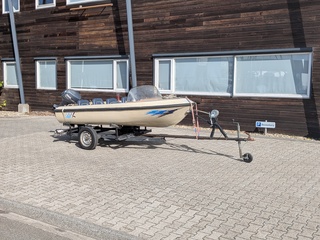 Boot met trailer, XXXL