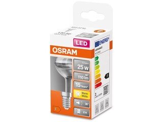Ca. 10x Led reflektorlamp Osram, e14 r50 shape, 25 watt 2700 kelvin