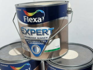 4x Muurverf binnen water-based 2.5l Flexa, expert