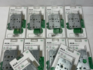 Ca. 13x Magnetisch toilet-/badkamerslot AXA, 7169 tl63-8, rvs