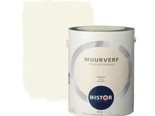 2x Muurverf mat Histor, perfect finish, katoen, 5 liter