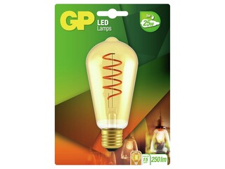 6x Led spiralflame st64 5w GP Lighting, e27