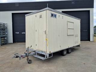 Snelverkeer schaftwagen / bouwkeet tandemasser, Schans, Opbouw De Meeu