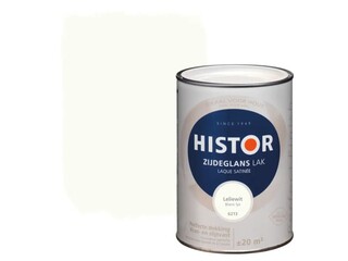 5x Lak zijdeglans Histor, perfect finish, leliewit, 1.25l