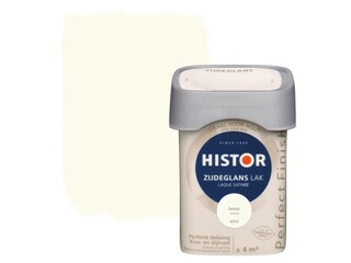 Ca. 12x Lak zijdeglans Histor, perfect finish, ivoor, 250 ml