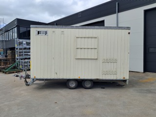 Snelverkeer schaftwagen / bouwkeet tandemasser, Schans, Opbouw De Meeu