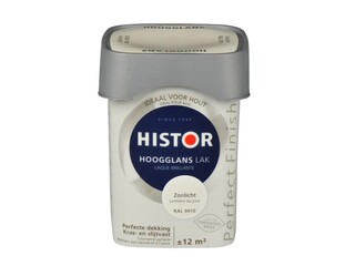 Ca. 10x Lak hoogglans Histor, perfect finish, zonlicht ral 9010, 750 m