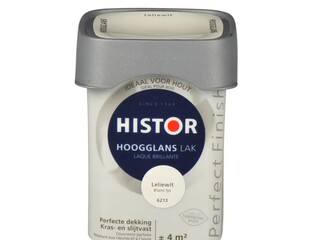 6x Lak hoogglans Histor, perfect finish, leliewit, 250 ml