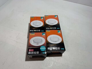4x Inbouwspots EGLO, peneto, wit
