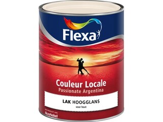 2x Lak hoogglans Flexa, couleur locale, passionate argentina blush, 75