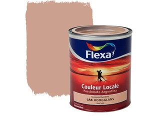 2x Lak hoogglans Flexa, couleur locale, passionate argentina blush, 75
