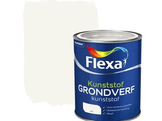 4x Kunststof grondverf Flexa, wit, 750 ml