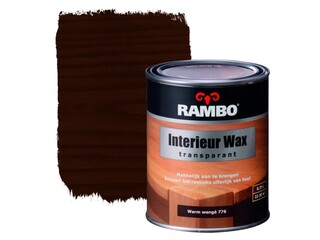5x Interieur wax Rambo, warm wenge, transparant 750 ml