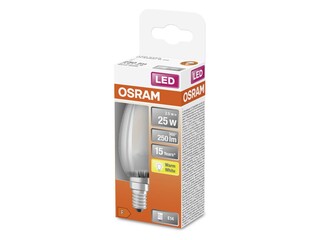 Ca. 20x Led lampen Osram, e14 kaars, warmwit, 2.5w