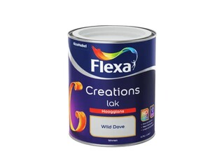 5x Binnenlak hoogglans 750 ml Flexa, creations, wild dove