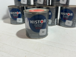 Ca. 10x Hoogglans buitenlak Histor, exterior ln