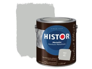 2x Muurverf metallic Histor, perfect effects, gebaar (grijs), 2,5 lite