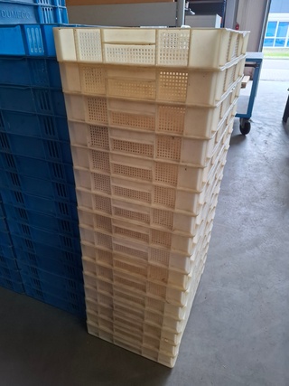 Ca. 100x Kunststof krat
