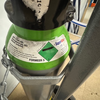 Gasfleskar met manometer, Matador/Supergas, Formeergas