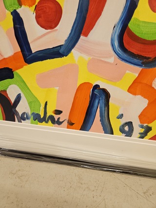 Acryl schilderij, Jacob Kanbier, 1997