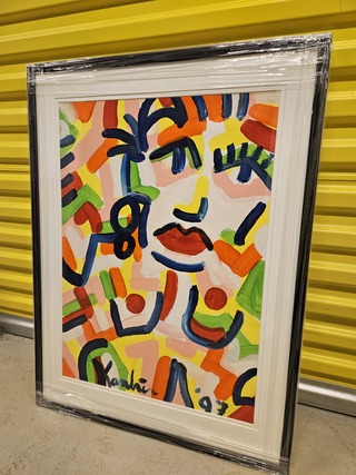 Acryl schilderij, Jacob Kanbier, 1997