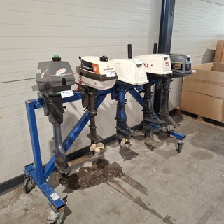 5x Buitenboordmotor, Suzuki, Johnson En Yamaha