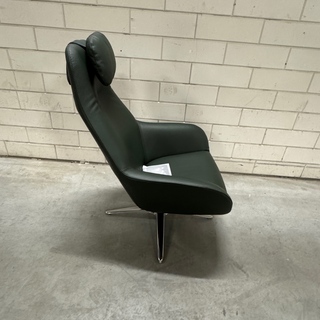 Fauteuil Pode, Spot Two, groen, met hoofdkussen