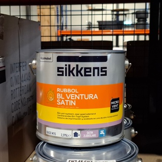 4 x 2,5 liter Watergedragen Zijdeglanslak, Sikkens, BL Ventura, Wit