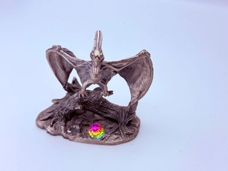 Tudor Mint England – Pteranodon statuette met zilver vergoten