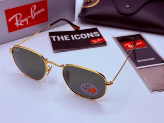 Rayban zonnebril Hexagonal arista green polarized