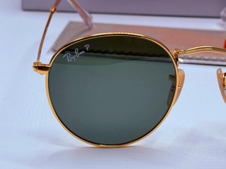 Rayban zonnebril Round Metal arista green polarized