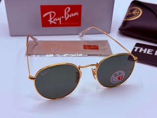 Rayban zonnebril Round Metal arista green polarized