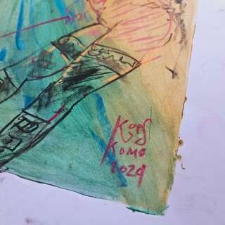 Kunstwerk van kunstenaar Koes Komo – Gesigneerd