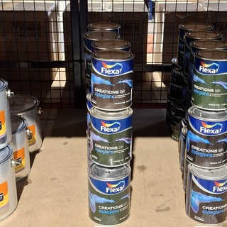 15 liter Zijdeglanslak, Flexa, RAL 9010