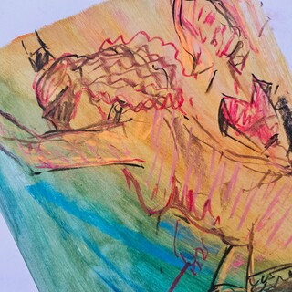 Kunstwerk van kunstenaar Koes Komo – Gesigneerd