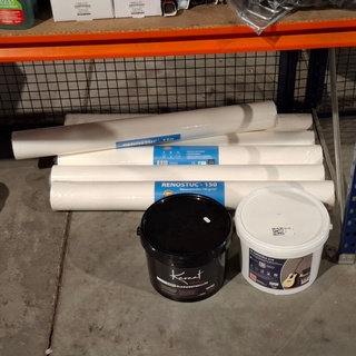 Renovlies 150 gram + 2 x lijm 10 liter, Wit