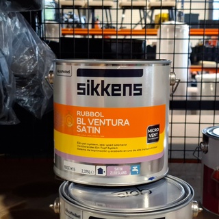 4 x 2,5 liter Watergedragen Zijdeglanslak, Sikkens, BL Ventura, RAL 90