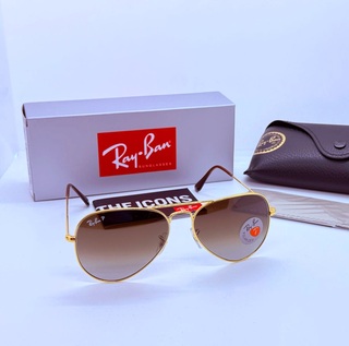 Rayban zonnebril Aviator large metal arista gradient brown polarized