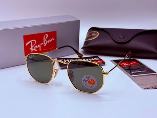 Rayban zonnebril Hexagonal arista green polarized