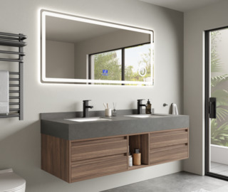 Badkamermeubel Vonato, Liora 150, hout decor