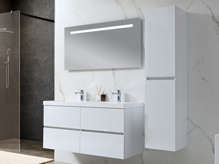 Badkamermeubel Vonato, Zenlux 120, hoogglans wit