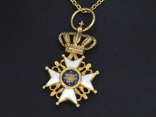 Gouden hanger (Nederlands medaille Orde van de Nederlandse Leeuw), exc