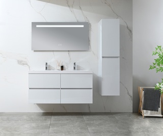 Badkamermeubel Vonato, Zenlux 120, hoogglans wit