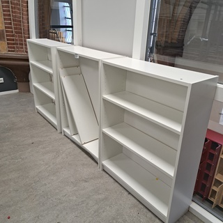 3x Boekenkast Ikea, Wit