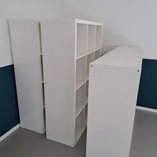 3x Vakkenkast Ikea, Kallax, Wit