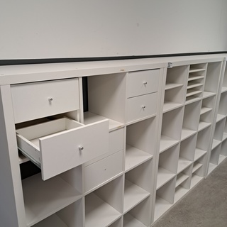 3x Vakkenkast Ikea, Kallax, Wit
