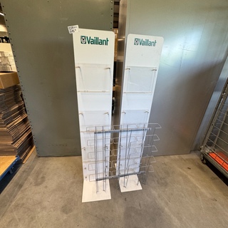 3x Folderrek, Westiform, wit en grijs
